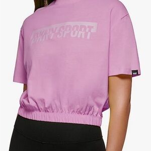 DKNY, Women's purple cropped top, size S